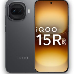 iQOO 15R (Dark Knight, 12GB RAM, 256GB Storage) | Snapdragon® 8 Gen 5 Processor | India’s Slimmest Smartphone in 7600mAh Battery* | Segment's Most Stable 144FPS Gaming*