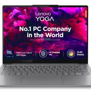 Lenovo Yoga Slim 7, Intel Core Ultra 5 125H, 16GB RAM, 512GB SSD, AI PC, WUXGA-OLED, 14"/35.5cm, Windows 11, Microsoft 365 Basic + Office 2024, Grey, 1...